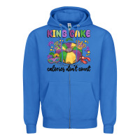 True Royal king cake calories don't count Zipper Hoodie - MaliasSmallBusiness