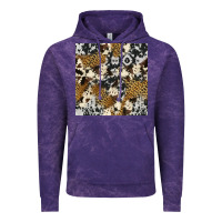 Cloud Purple cowhide leopard seamless pattern Vintage Hoodie - HRA Design Shop