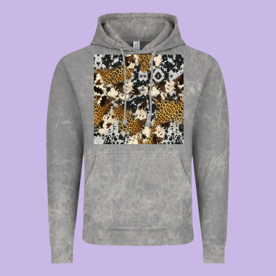 Cowhide Leopard Seamless Pattern Vintage Hoodie Designed By Hra Design Shop