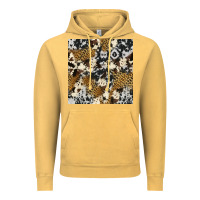 Vintage Mustard cowhide leopard seamless pattern Vintage Hoodie - HRA Design Shop