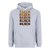 Heather Grey typography variations in animal and glitter textur Heavyweight Hoodie - LillyAllenDesigns