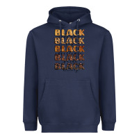 Navy typography variations in animal and glitter textur Heavyweight Hoodie - LillyAllenDesigns