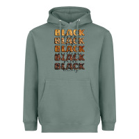 Sage typography variations in animal and glitter textur Heavyweight Hoodie - LillyAllenDesigns