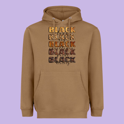 Typography Variations In Animal And Glitter Textur Heavyweight Hoodie Designed By Lillyallendesigns