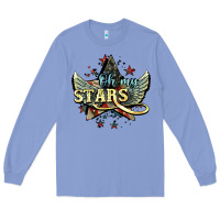 Colony Blue oh my stars america wings Long Sleeve Tee - NancyCooperArtShop