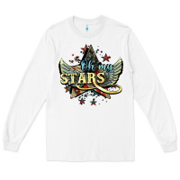 White oh my stars america wings Long Sleeve Tee - NancyCooperArtShop