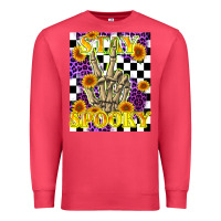 Cardinal stay skeleton hand spooky Premium Sweatshirt - LillyAllenDesigns