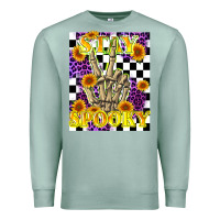 Seafoam stay skeleton hand spooky Premium Sweatshirt - LillyAllenDesigns