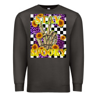 Smoke stay skeleton hand spooky Premium Sweatshirt - LillyAllenDesigns