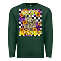 Sports Green stay skeleton hand spooky Premium Sweatshirt - LillyAllenDesigns