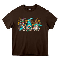 Chocolate Brown western cross gnomes Heavy Core Tee - Zillion Design Studio