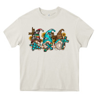 Cream western cross gnomes Heavy Core Tee - Zillion Design Studio