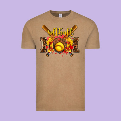Softball Mom Vintage Tee Designed By Adodesignshop