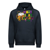 Navy mardi gras drinking team 12 inches 300 dpi Urban Hoodie - CowGirlArtShop