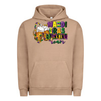 Pigment Burro mardi gras drinking team 12 inches 300 dpi Urban Hoodie - CowGirlArtShop