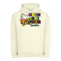 Pigment Pistachio mardi gras drinking team 12 inches 300 dpi Urban Hoodie - CowGirlArtShop