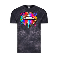 Cloud Black pride lips Vintage Tee - AdoDesignShop