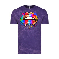 Cloud Purple pride lips Vintage Tee - AdoDesignShop
