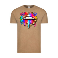 Vintage Coffee pride lips Vintage Tee - AdoDesignShop