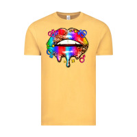 Vintage Mustard pride lips Vintage Tee - AdoDesignShop