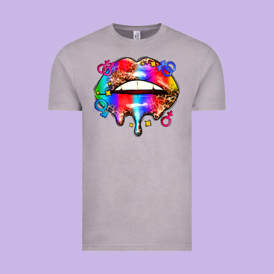 Pride Lips Vintage Tee Designed By Adodesignshop