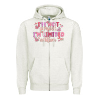 Oatmeal Heather i'm not perfect i'm limited edition Zipper Hoodie - MaliasSmallBusiness