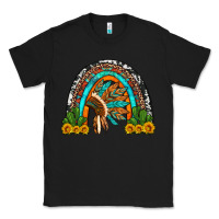 Black indian headdress cactus and sunflowers rainbow Classic Tee - Artiststas