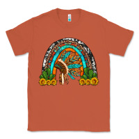 Copper indian headdress cactus and sunflowers rainbow Classic Tee - Artiststas