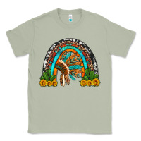 Matcha indian headdress cactus and sunflowers rainbow Classic Tee - Artiststas
