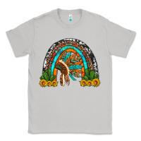 Moon Dust indian headdress cactus and sunflowers rainbow Classic Tee - Artiststas
