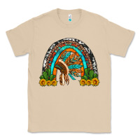 Mushroom indian headdress cactus and sunflowers rainbow Classic Tee - Artiststas