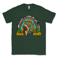 Sports Green indian headdress cactus and sunflowers rainbow Classic Tee - Artiststas