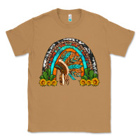 Toasted Coconut indian headdress cactus and sunflowers rainbow Classic Tee - Artiststas