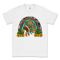 White indian headdress cactus and sunflowers rainbow Classic Tee - Artiststas
