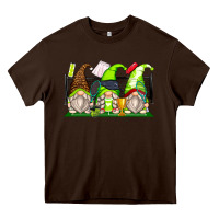 Chocolate Brown tennis gnomes Heavy Core Tee - Zillion Design Studio