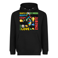 Black name puzzle ribbon of inspiration Heavyweight Hoodie - LillyAllenDesigns