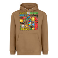Toasted Coconut name puzzle ribbon of inspiration Heavyweight Hoodie - LillyAllenDesigns
