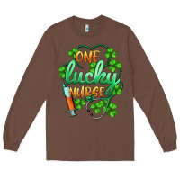 Chestnut st.patricks one lucky nurse Long Sleeve Tee - BarkalooDesign