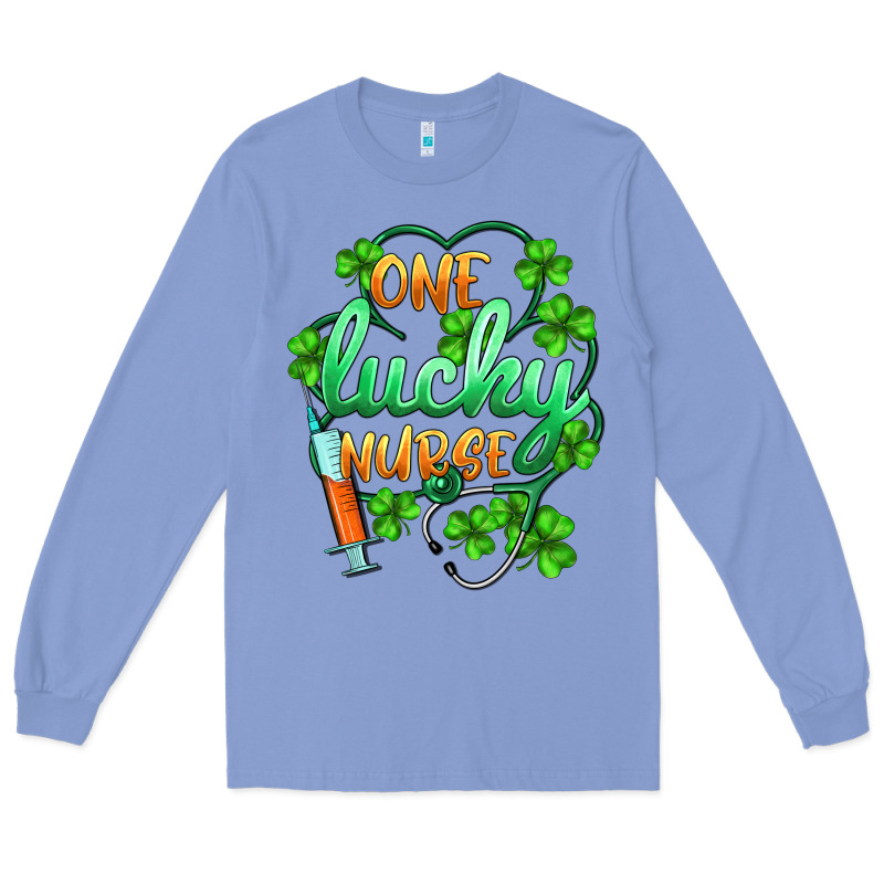 St.patricks One Lucky Nurse Long Sleeve Tee by BarkalooDesign | Teevron