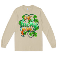 Mushroom st.patricks one lucky nurse Long Sleeve Tee - BarkalooDesign