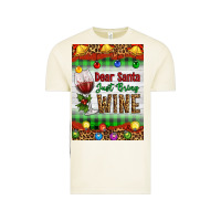 Vintage Arctic Christmas Dear Santa Just Bring Wine Vintage Tee - Artiststas
