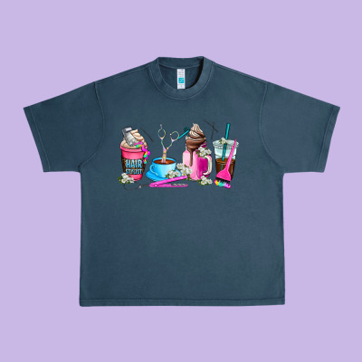 Hair Stylist Coffee Cup Urban Heavy Tee Designed By Adodesignshop