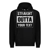 Black Straight Outta Your Text Premium Hoodie - Bettercallsaul