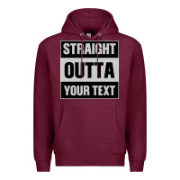Burgundy Straight Outta Your Text Premium Hoodie - Bettercallsaul