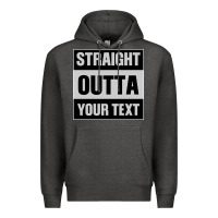 Charcoal Heather Straight Outta Your Text Premium Hoodie - Bettercallsaul