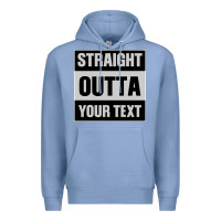 Colony Blue Straight Outta Your Text Premium Hoodie - Bettercallsaul