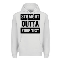 Dove Grey Straight Outta Your Text Premium Hoodie - Bettercallsaul
