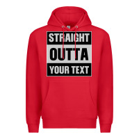 Red Straight Outta Your Text Premium Hoodie - Bettercallsaul