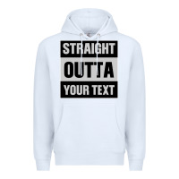 White Straight Outta Your Text Premium Hoodie - Bettercallsaul