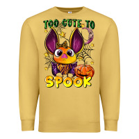 Antique Gold too cute to spook Premium Sweatshirt - LillyAllenDesigns
